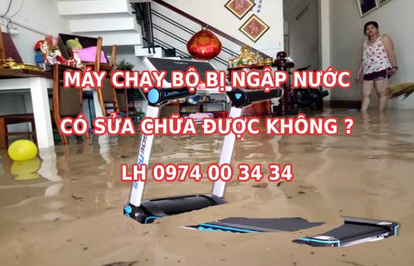 Máy chạy bộ điện bị ngập nước có sửa chữa được không